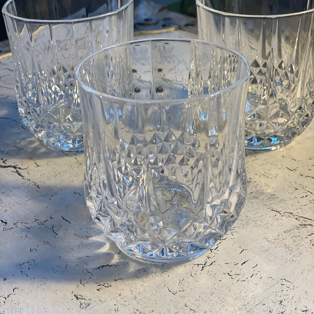 3 Longchamp By Cristal D’Arques 3 3/4” DOF Glasses